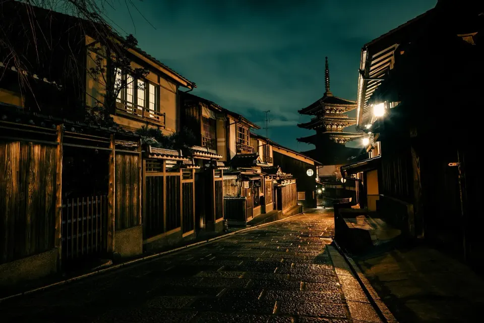 alley, street, houses, buildings