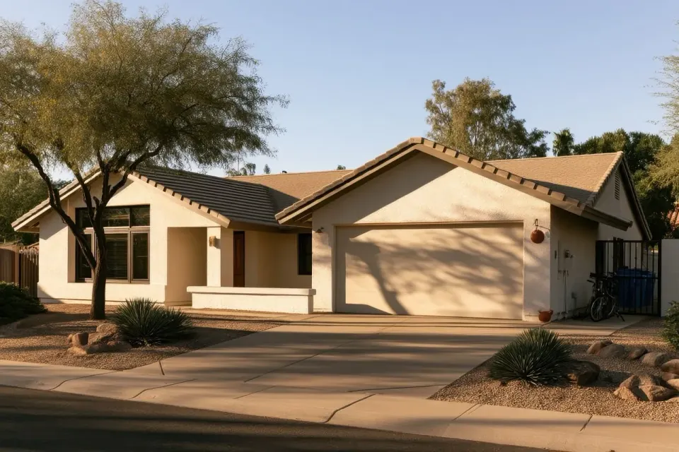 house, garage, driveway, architecture