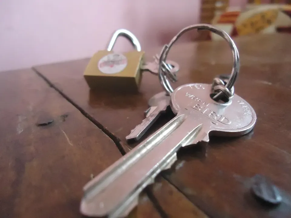 keys, lock, padlock, key